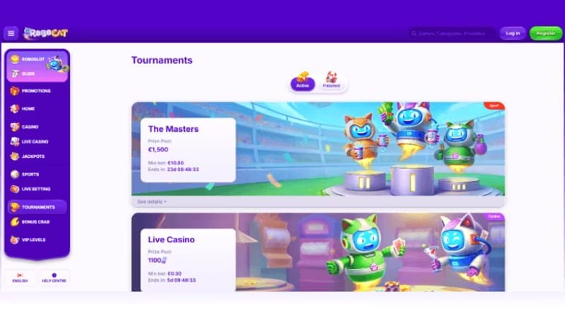 Robocat casino bonus