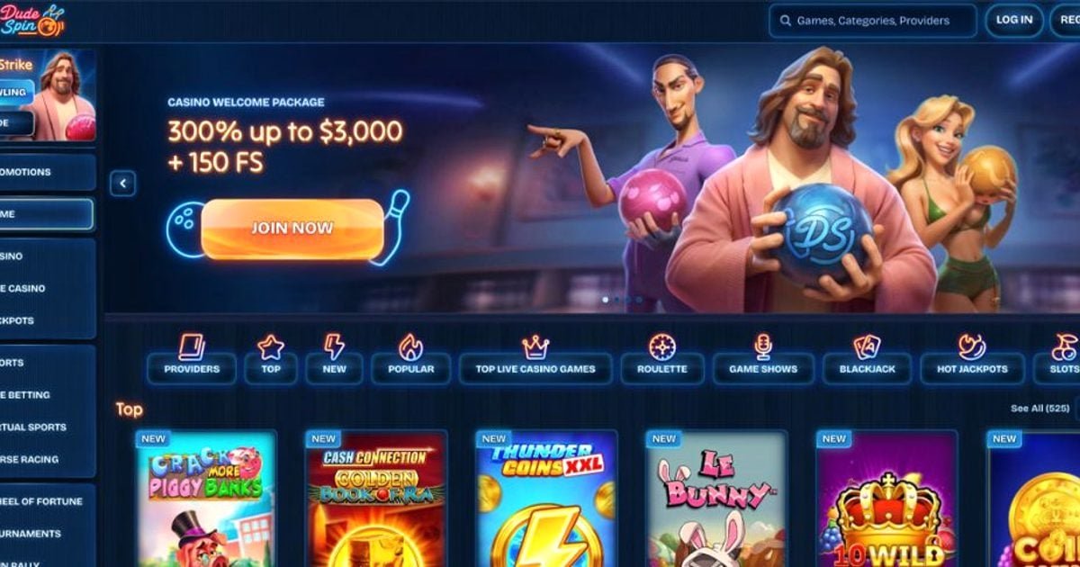 Dudespin catálogo de juegos